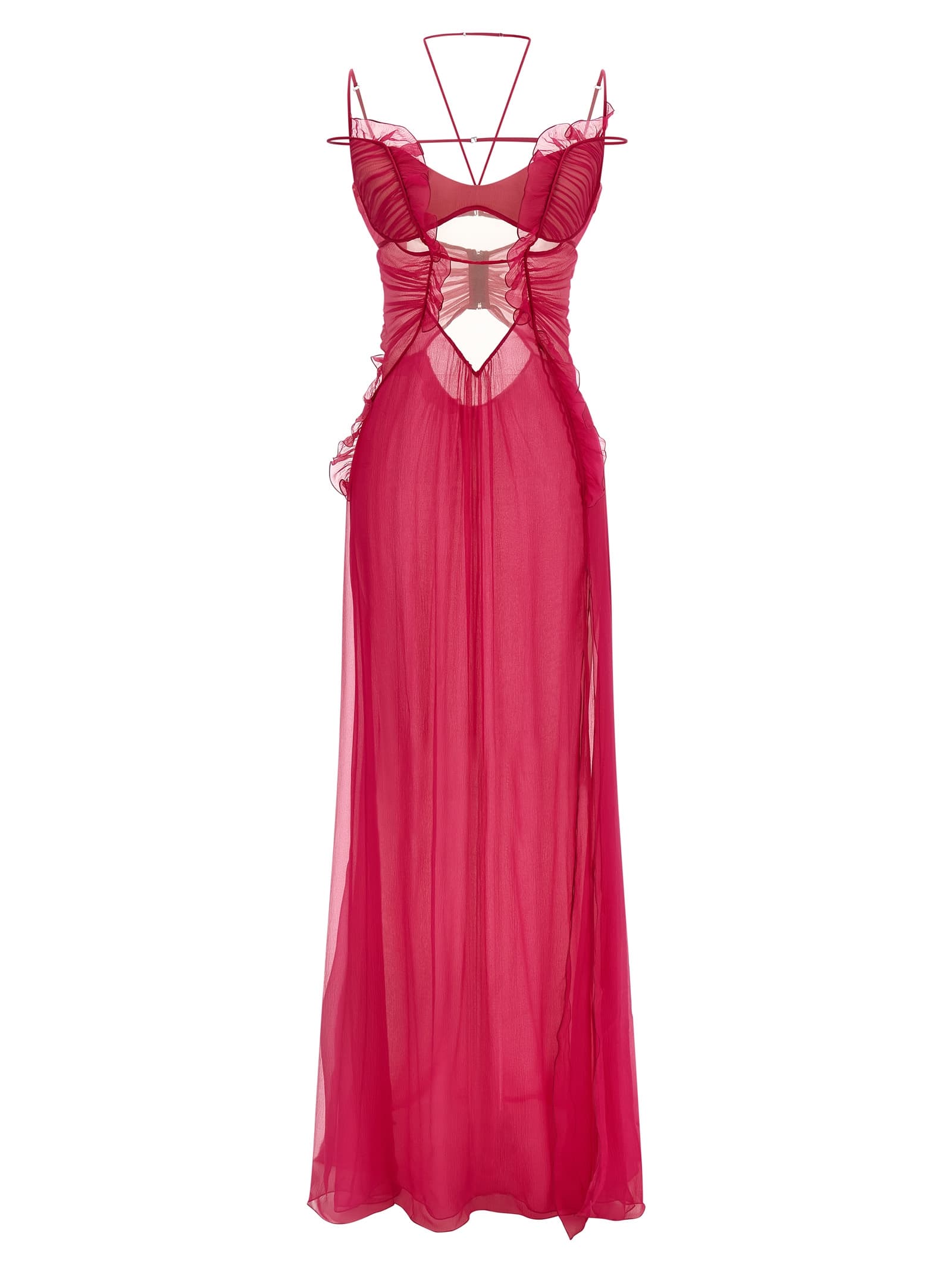 'Frilled Gown With Cutouts' сукня