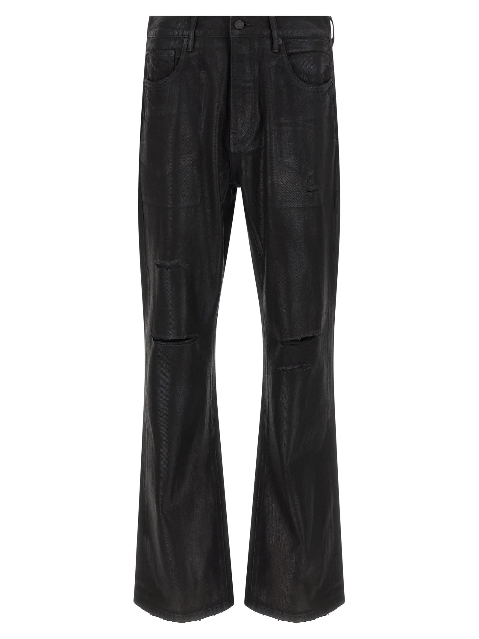 'P026 Rinsed Foil Boot' джинси