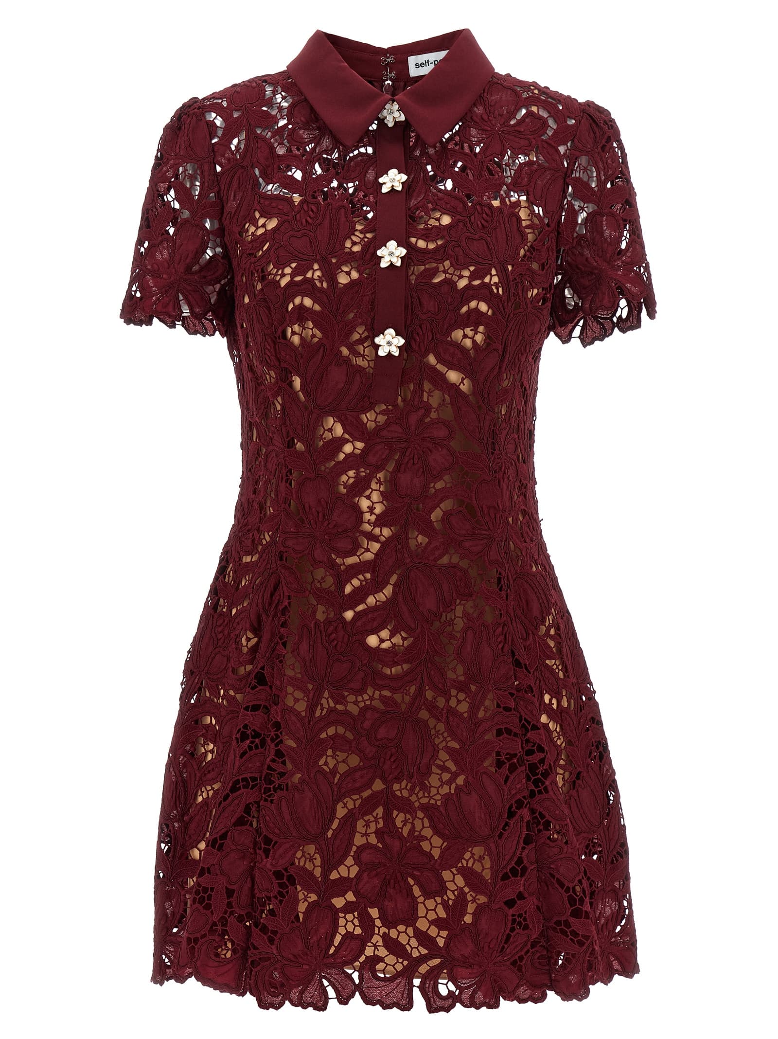 'Burgundy Lace Mini' міні-сукня