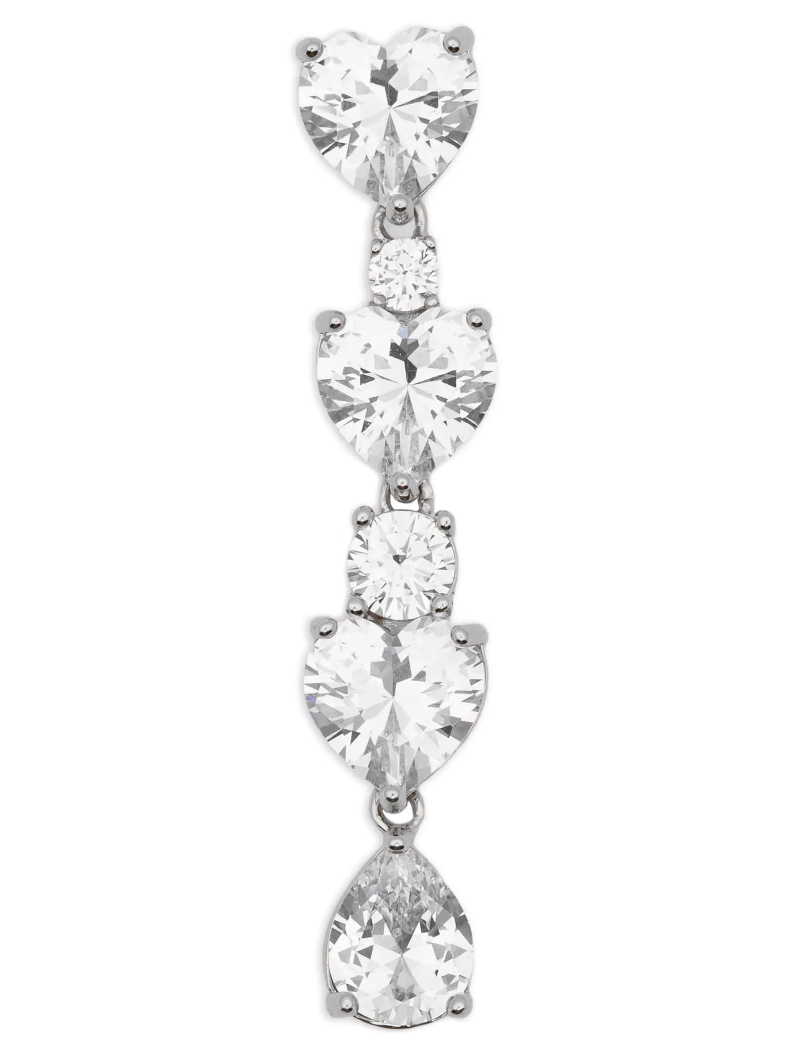 'Crystal Heart Tiered' сережки