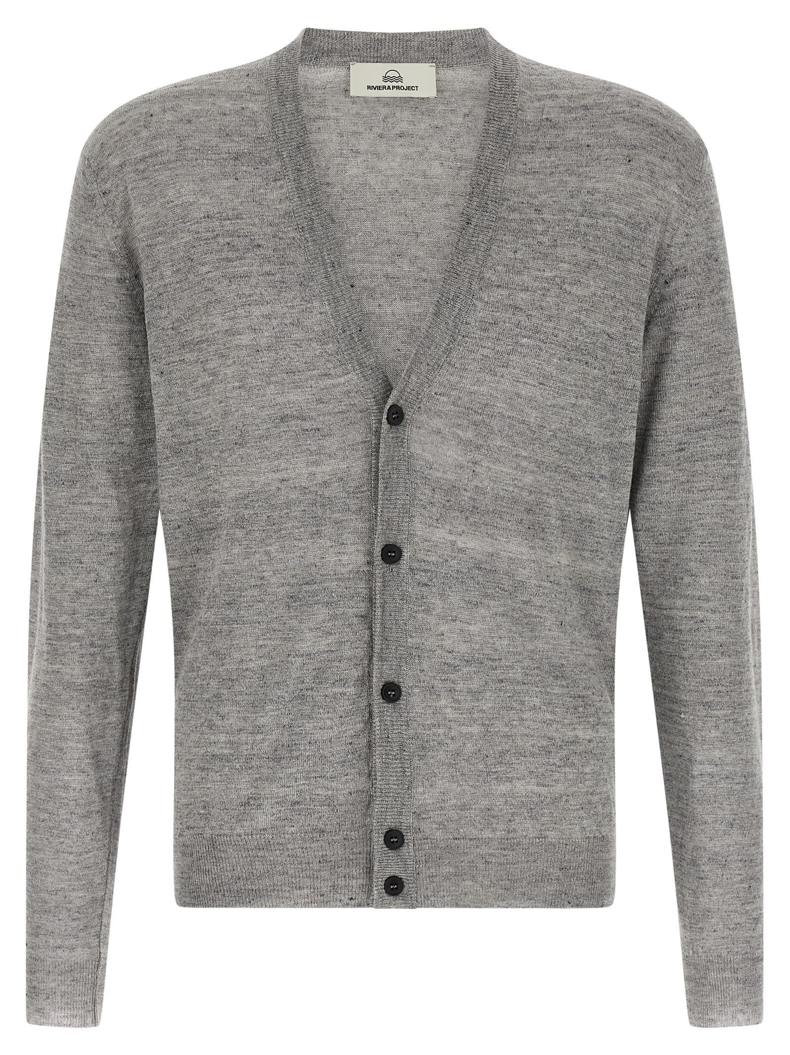 Кардіган із льону та шовку