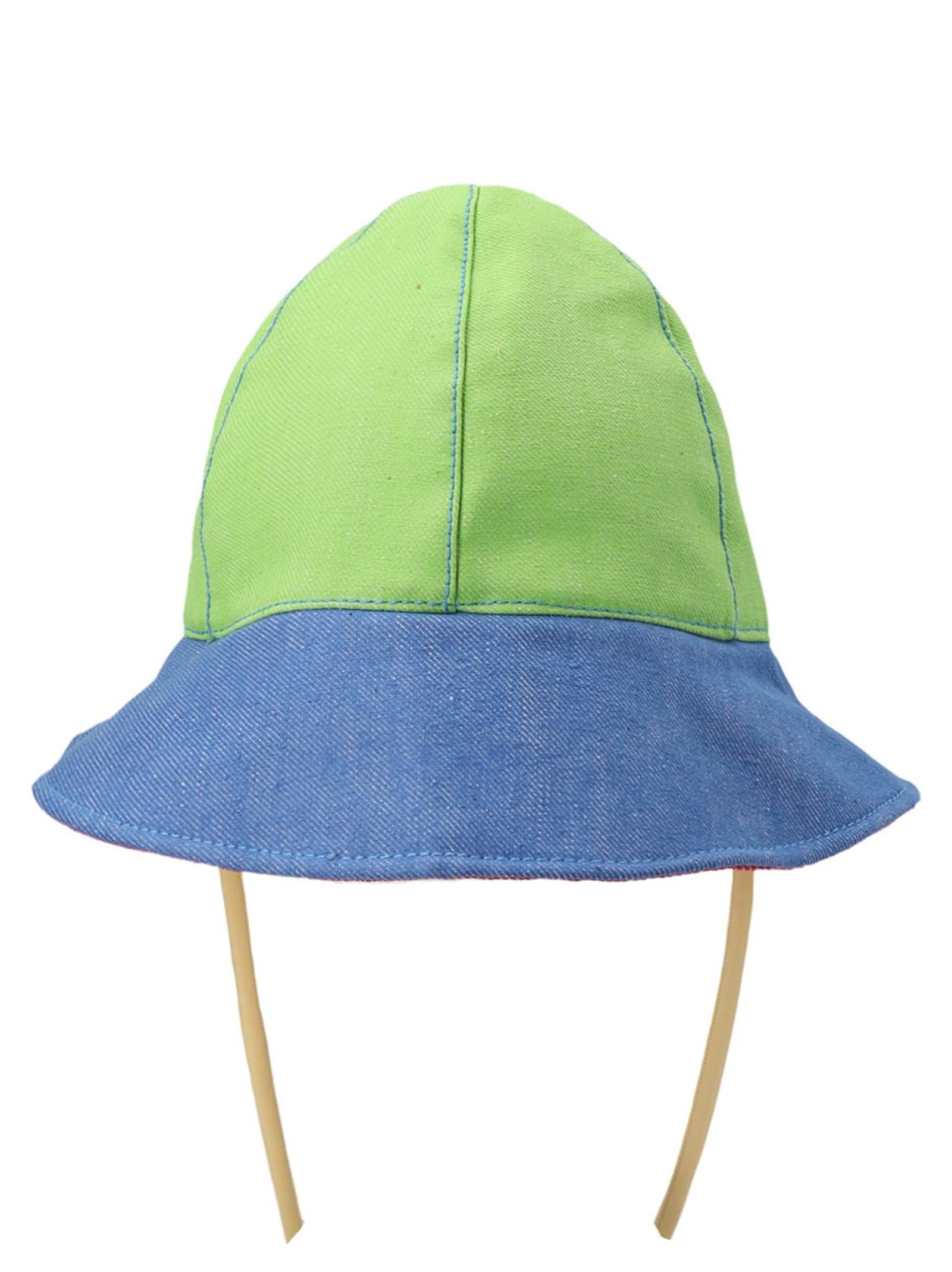 Багатоколірний джинсовий панамський капелюх