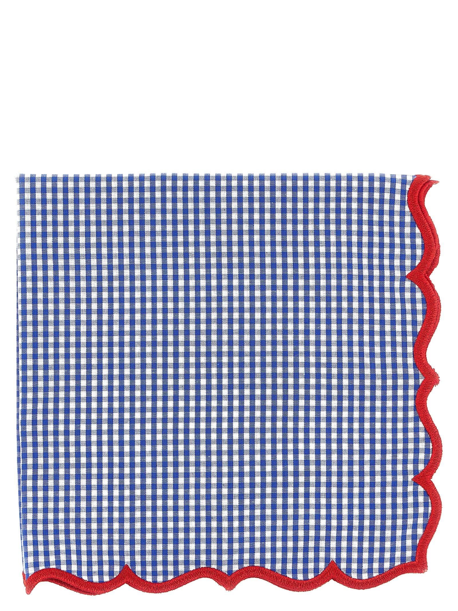 Scalloped vichy napkin