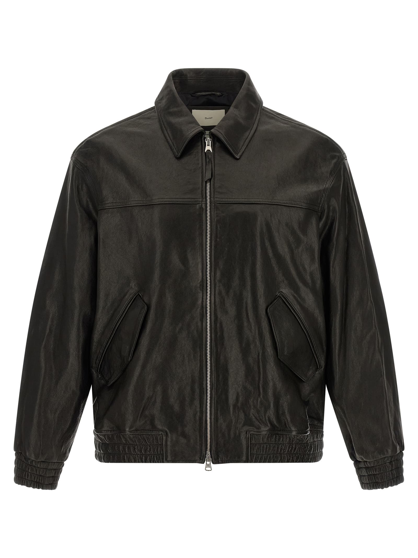 Leather blouson