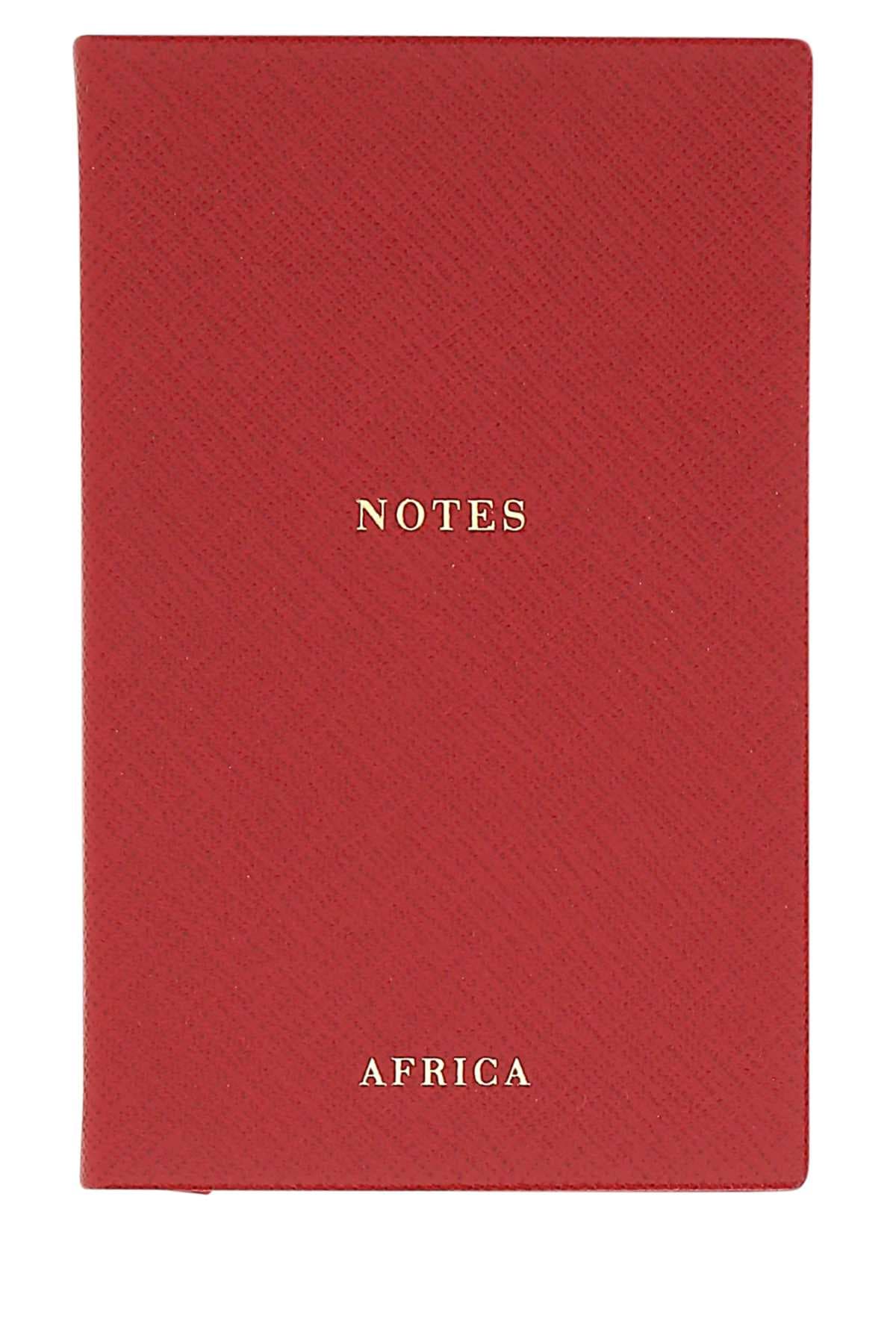 Red leather Africa notebook