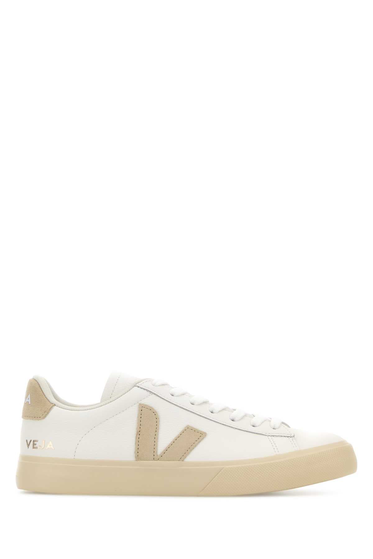 White chromefree leather Campo sneakers