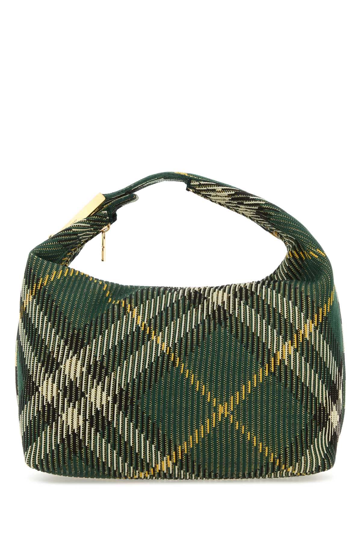 Embroidered nylon medium Peg handbag