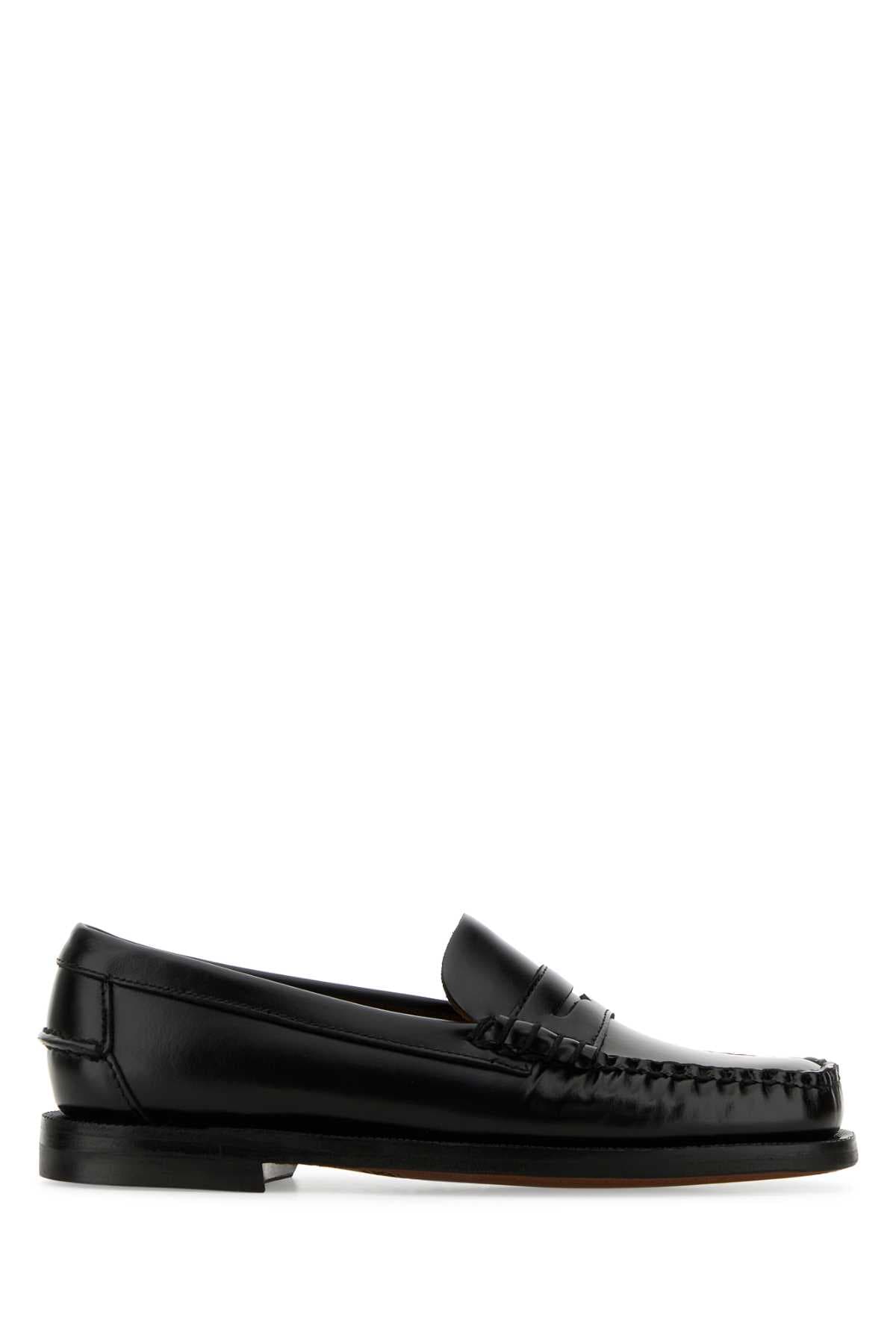 Black leather Classic Dan loafers