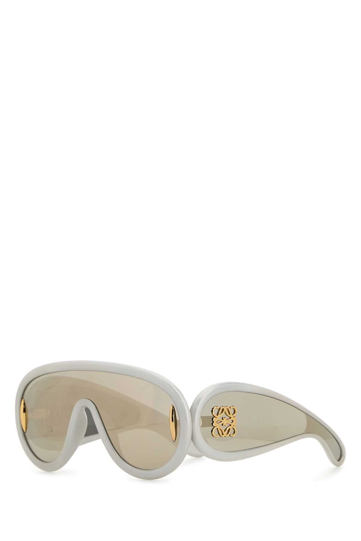 Light grey acetate Loewe Paula’s Ibiza Wave Mask sunglasses