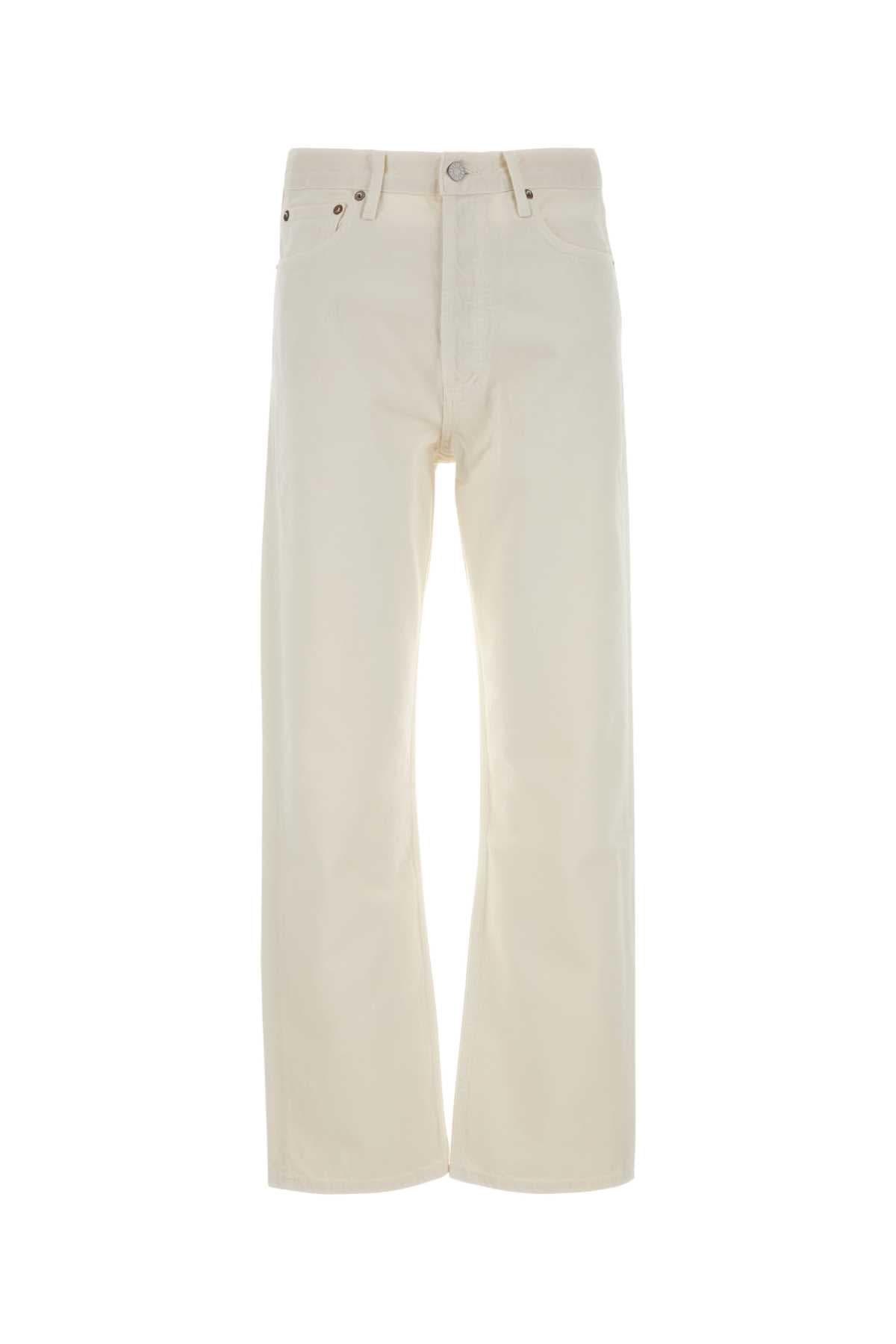 White denim jeans