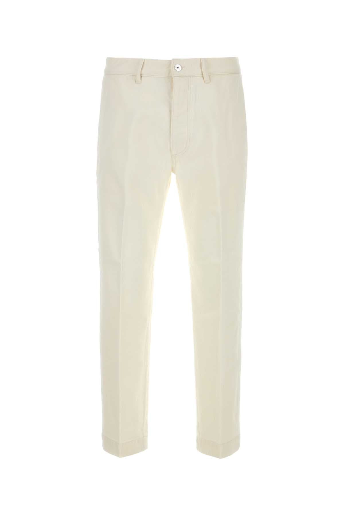 White cotton Tim pant