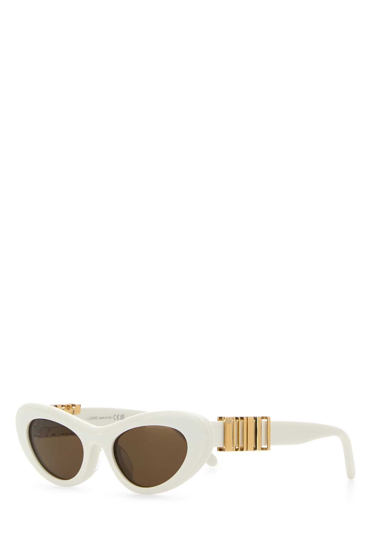White acetate sunglasses