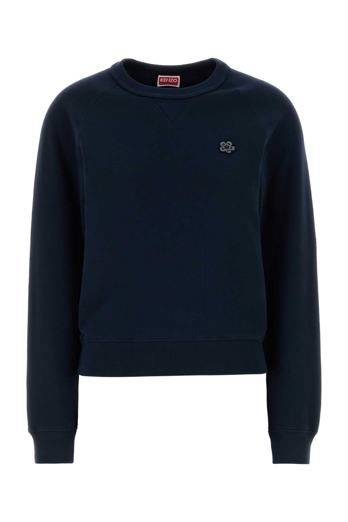 Navy blue cotton sweatshirt