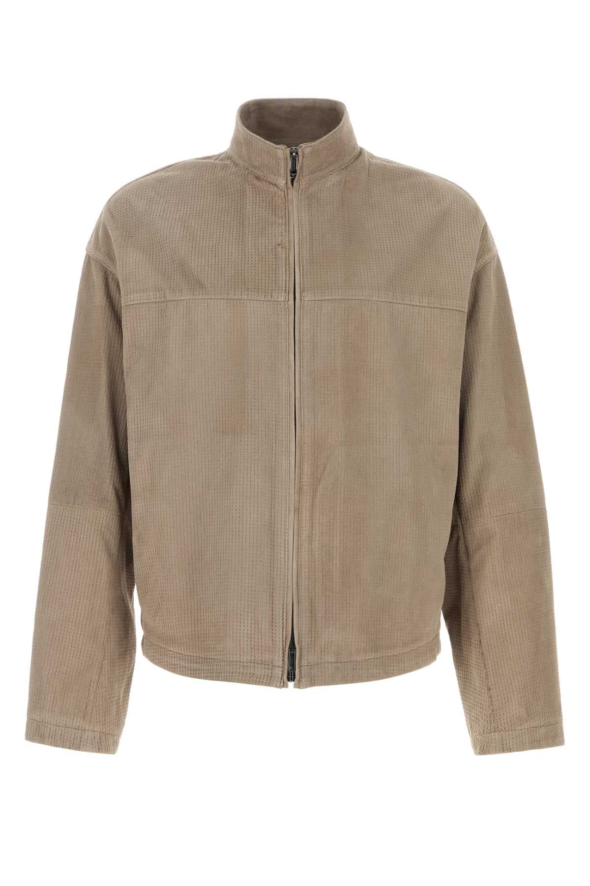Sand suede jacket