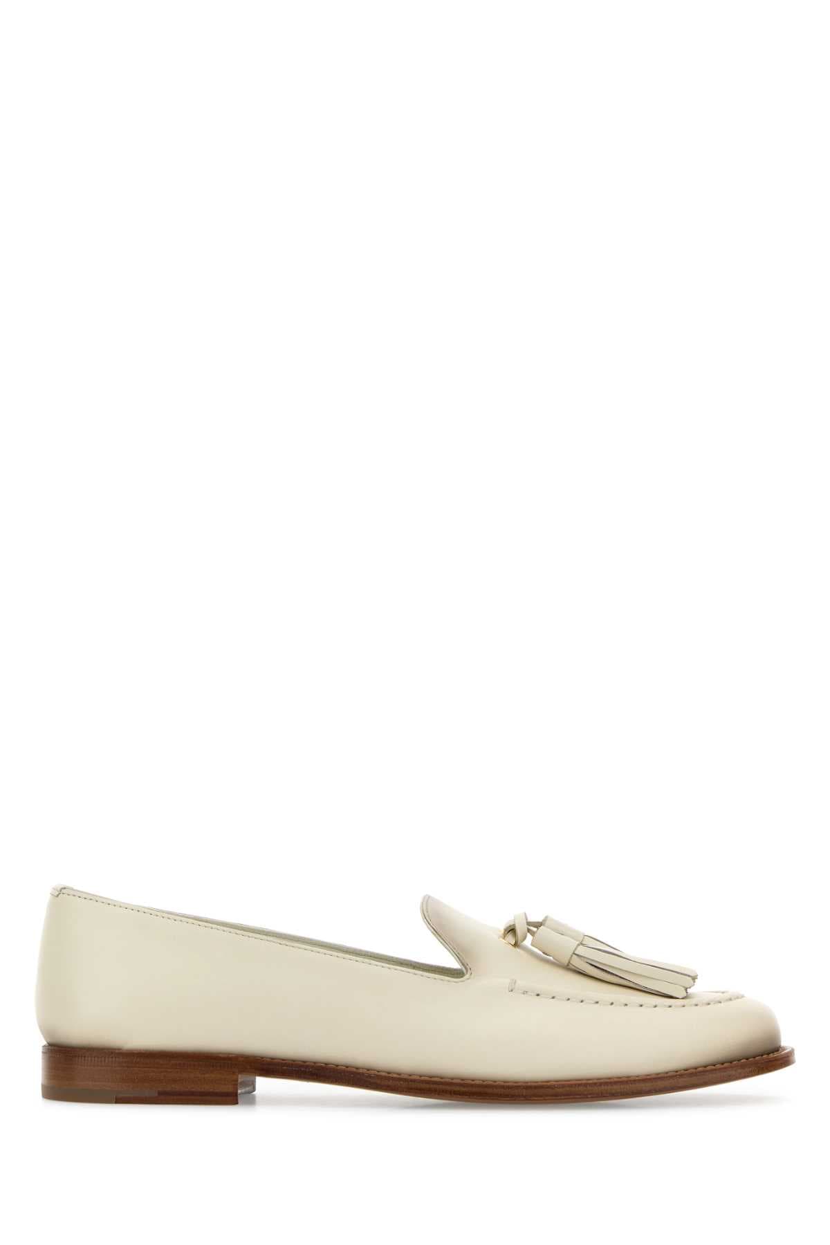 Ivory leather Renee loafers