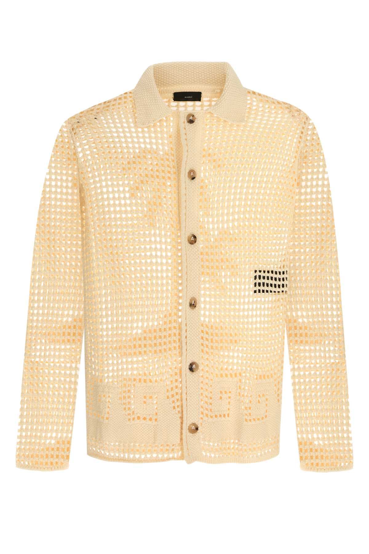 Cream crochet Where The Wave Begins cardigan