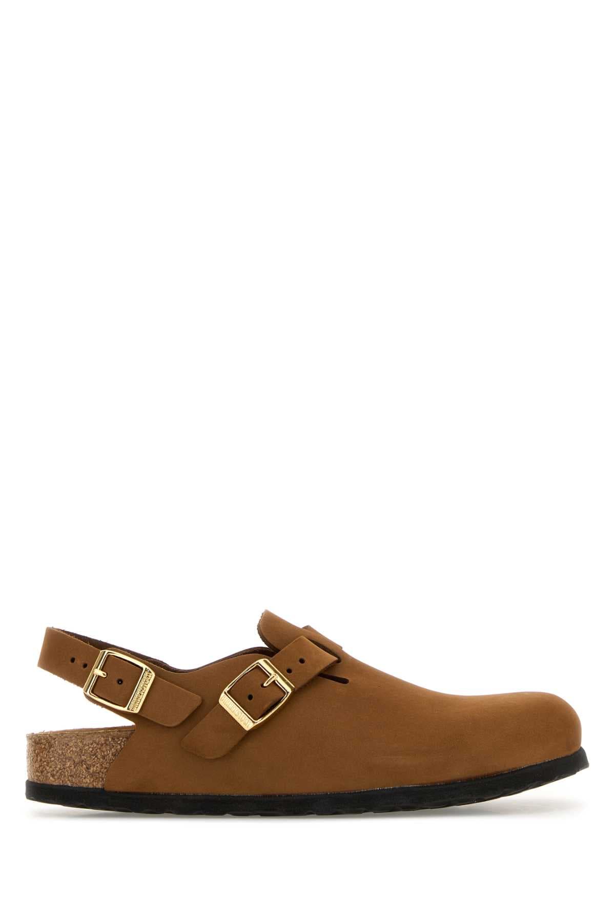 Camel leather Tokyo slippers