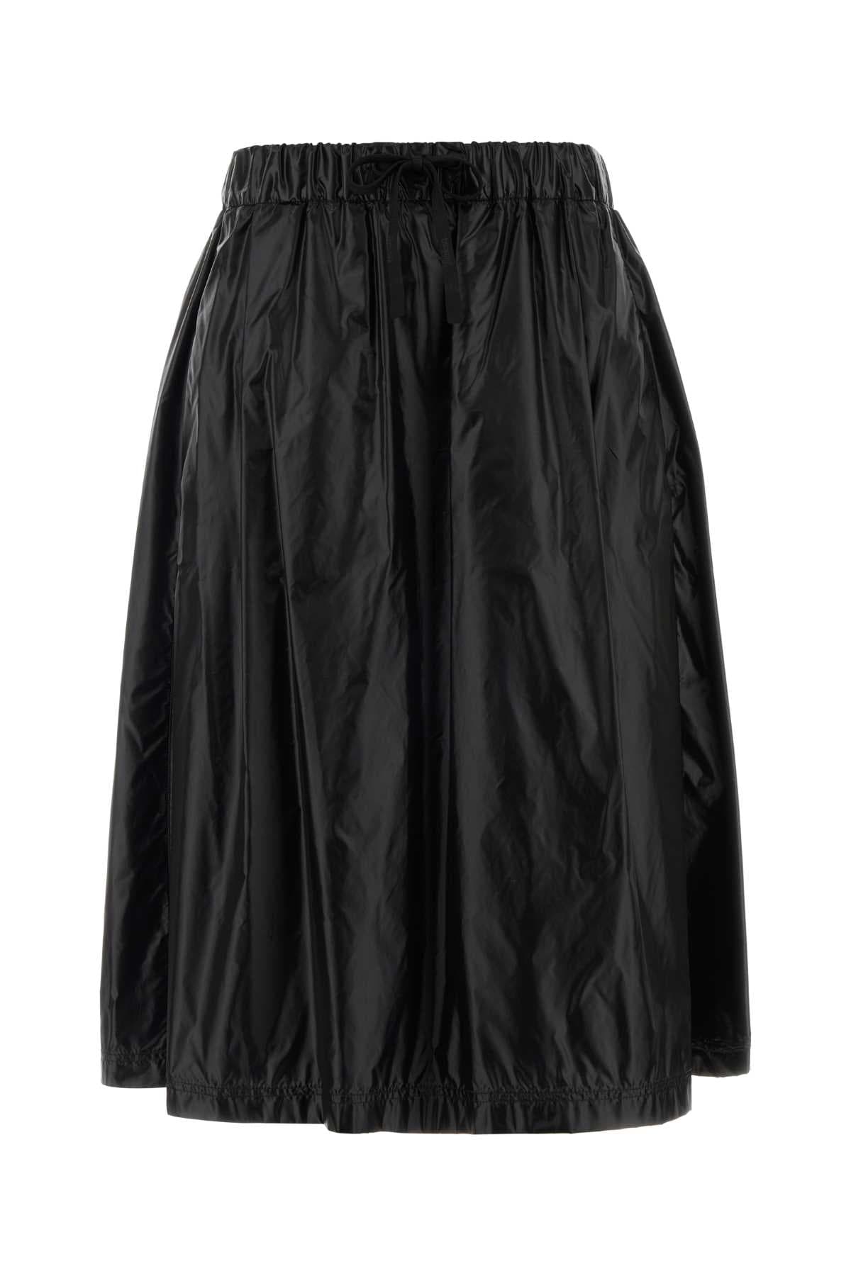 Black nylon skirt