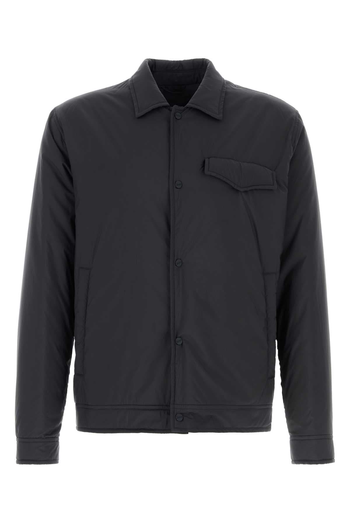 Midnight blue polyester jacket