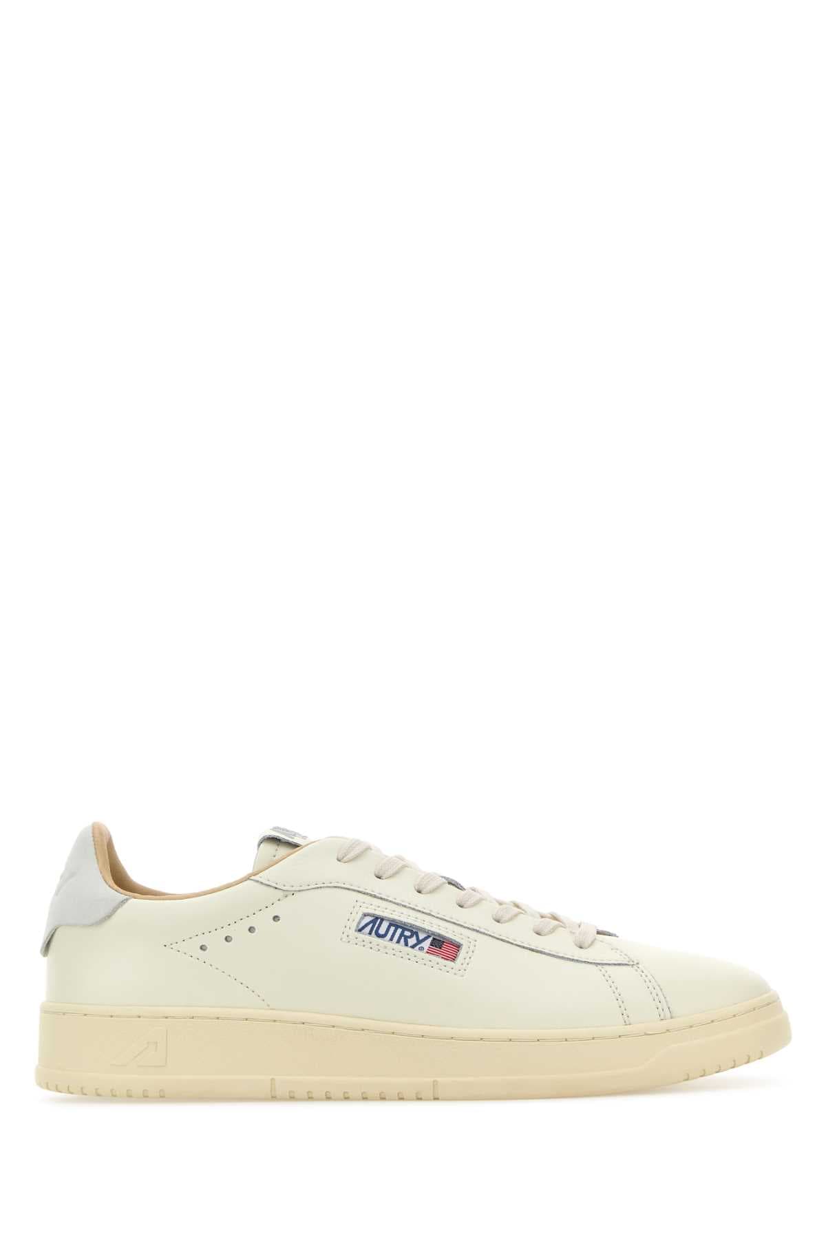 Ivory leather Dallas sneakers