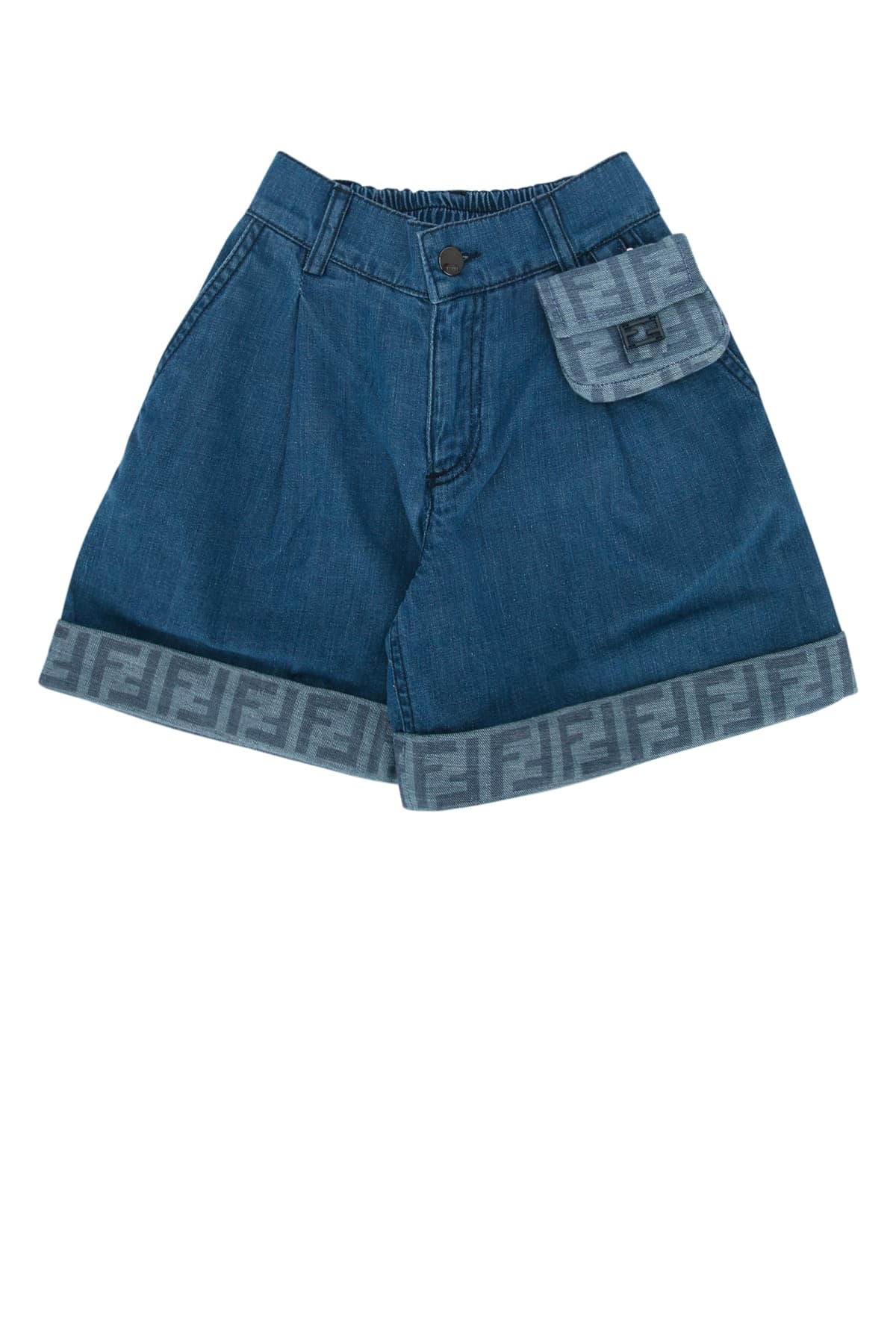 SHORT DENIM DARK BLU