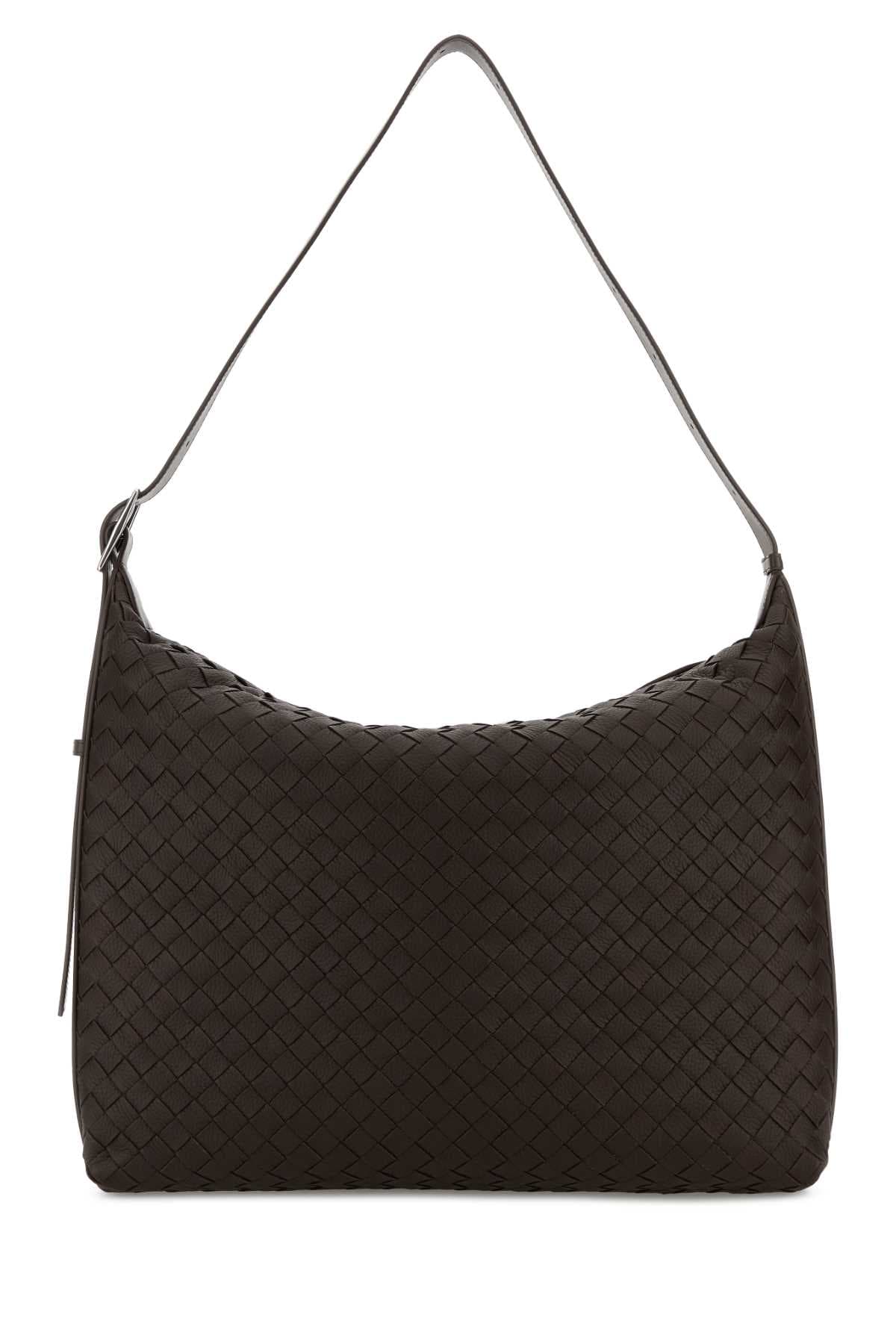 Brown leather Traveller shoulder bag