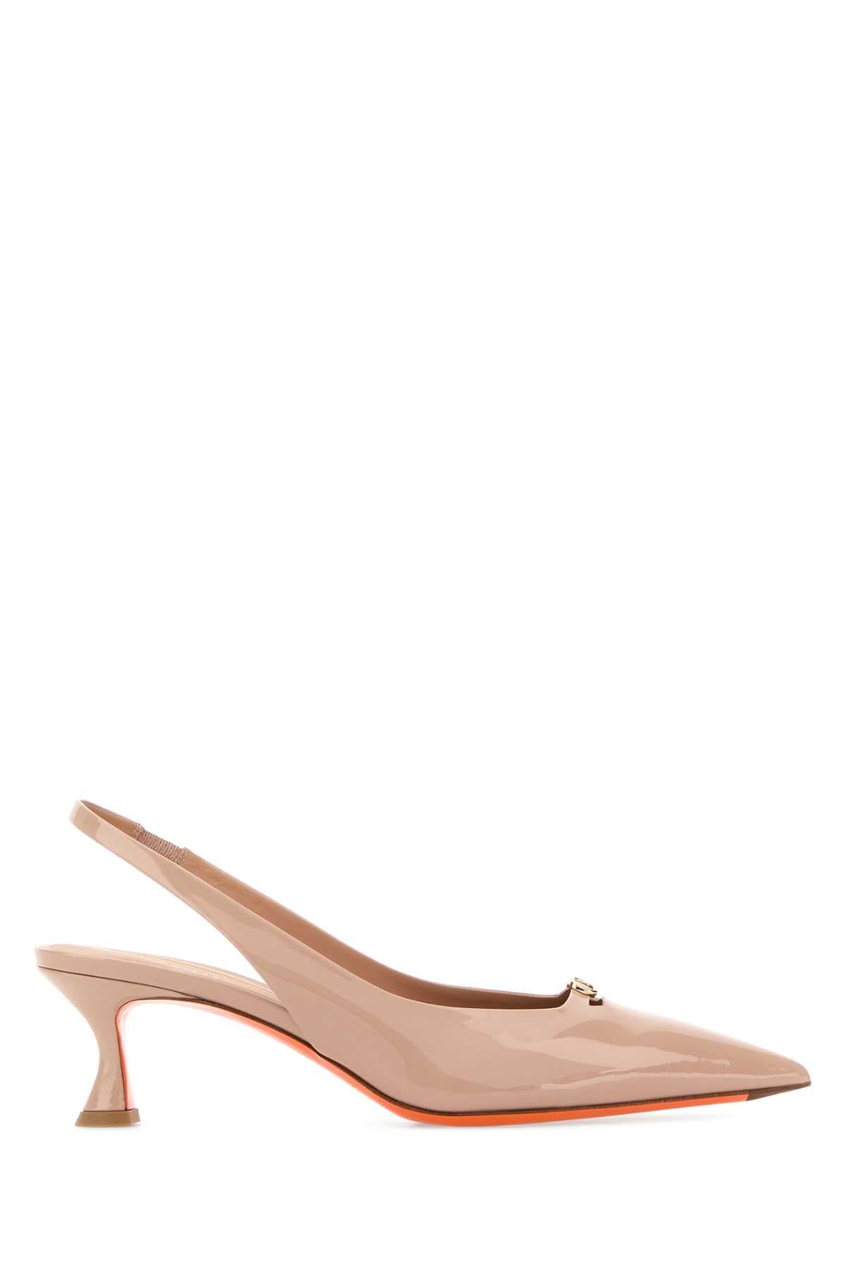 Antiqued pink leather Sabino pumps