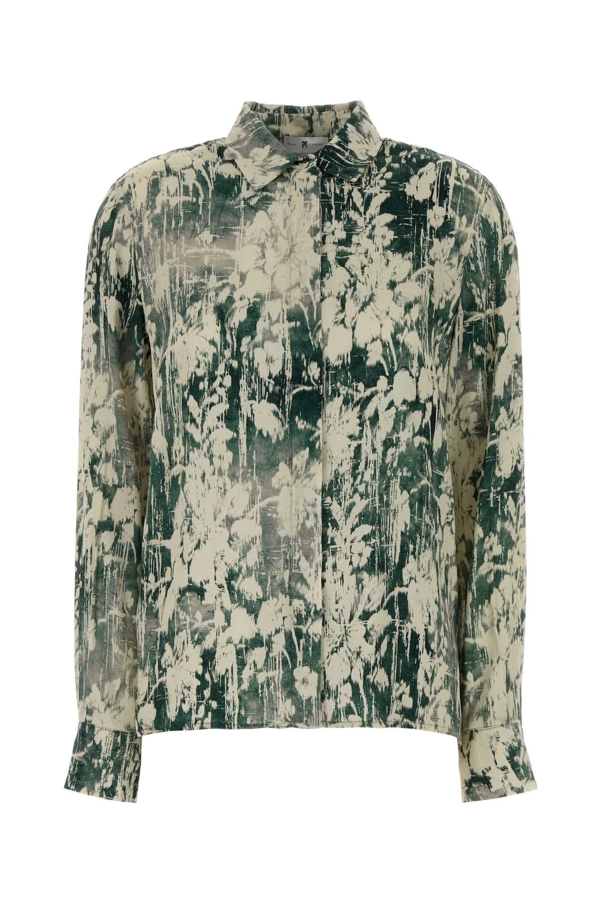 Printed satin Lucilla shirt