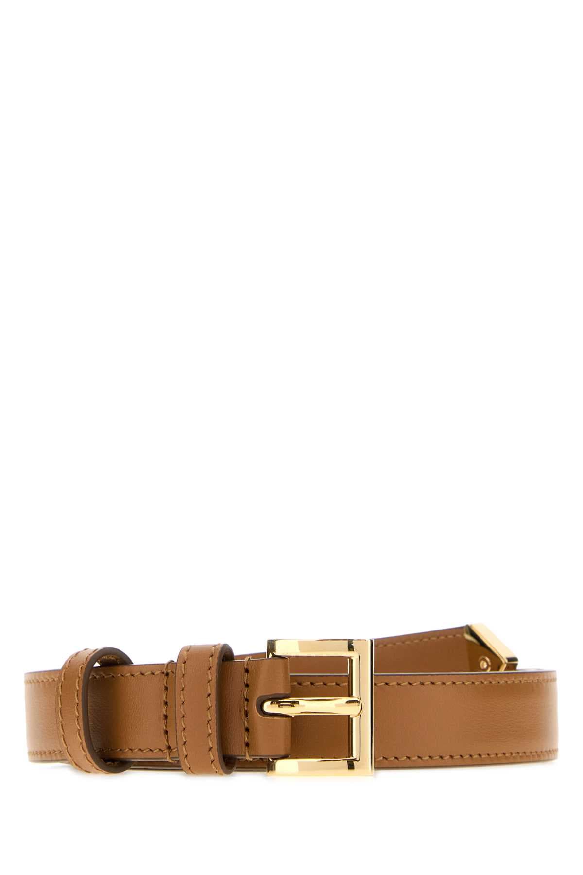 Biscuit leather belt
