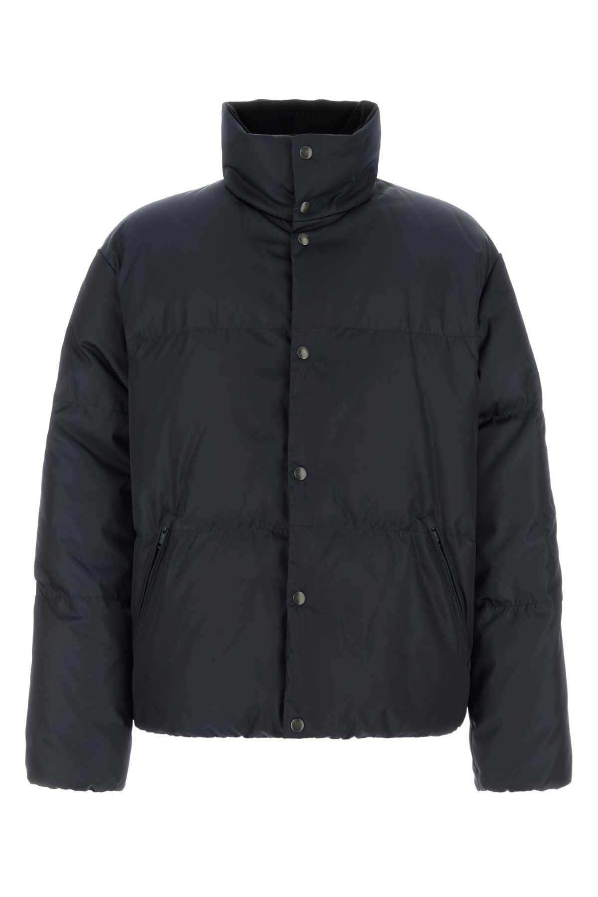 Navy blue Re-Nylon down jacket
