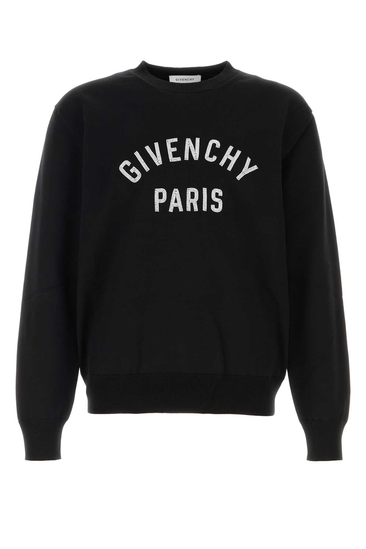 Black cotton sweater