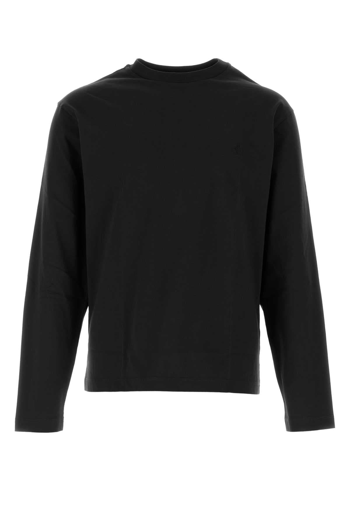 Black cotton t-shirt set