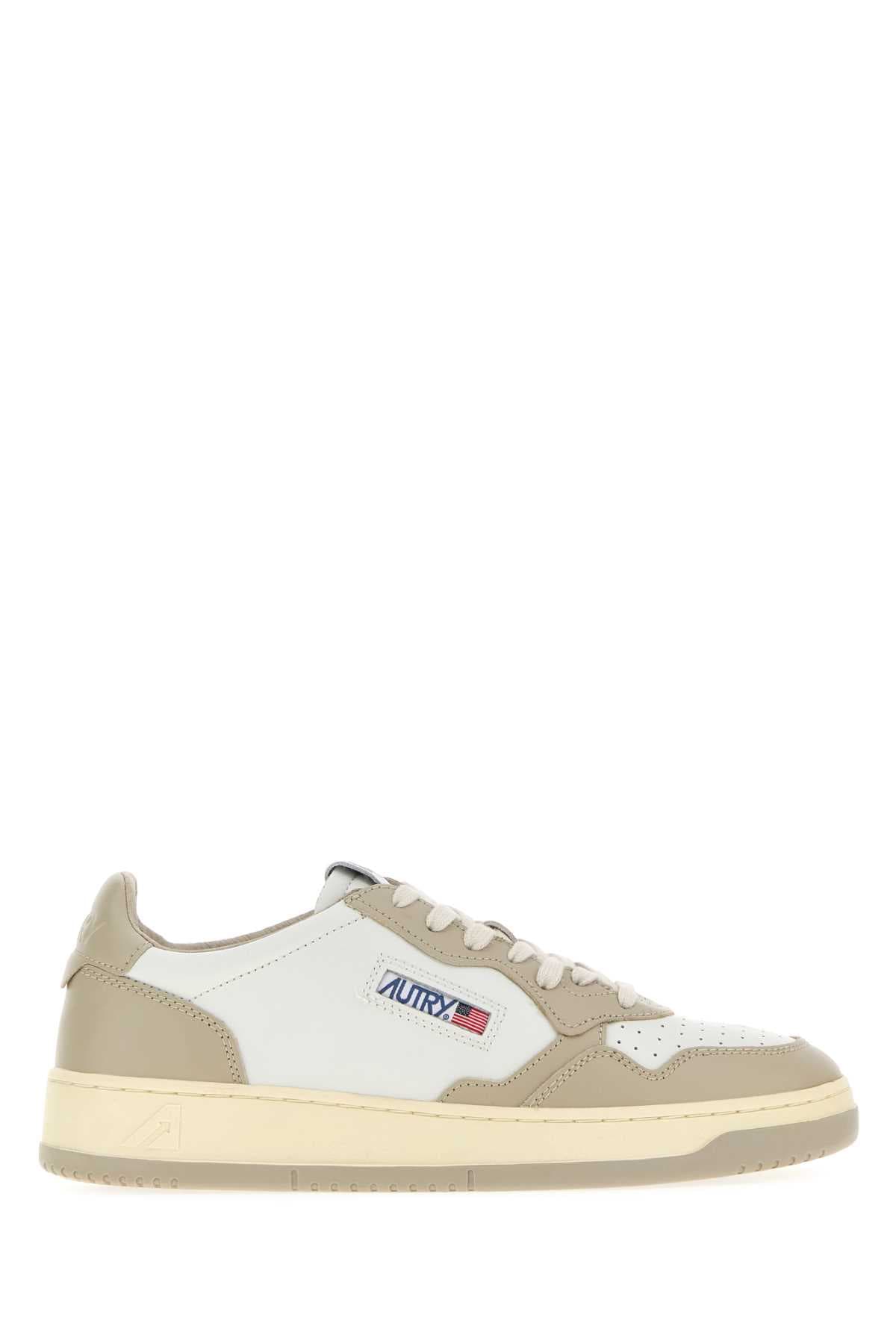 Two-tone leather Medalist sneakers