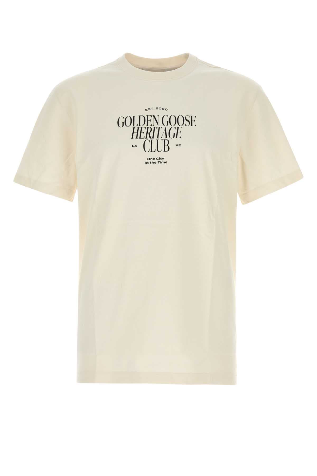 Ivory cotton t-shirt