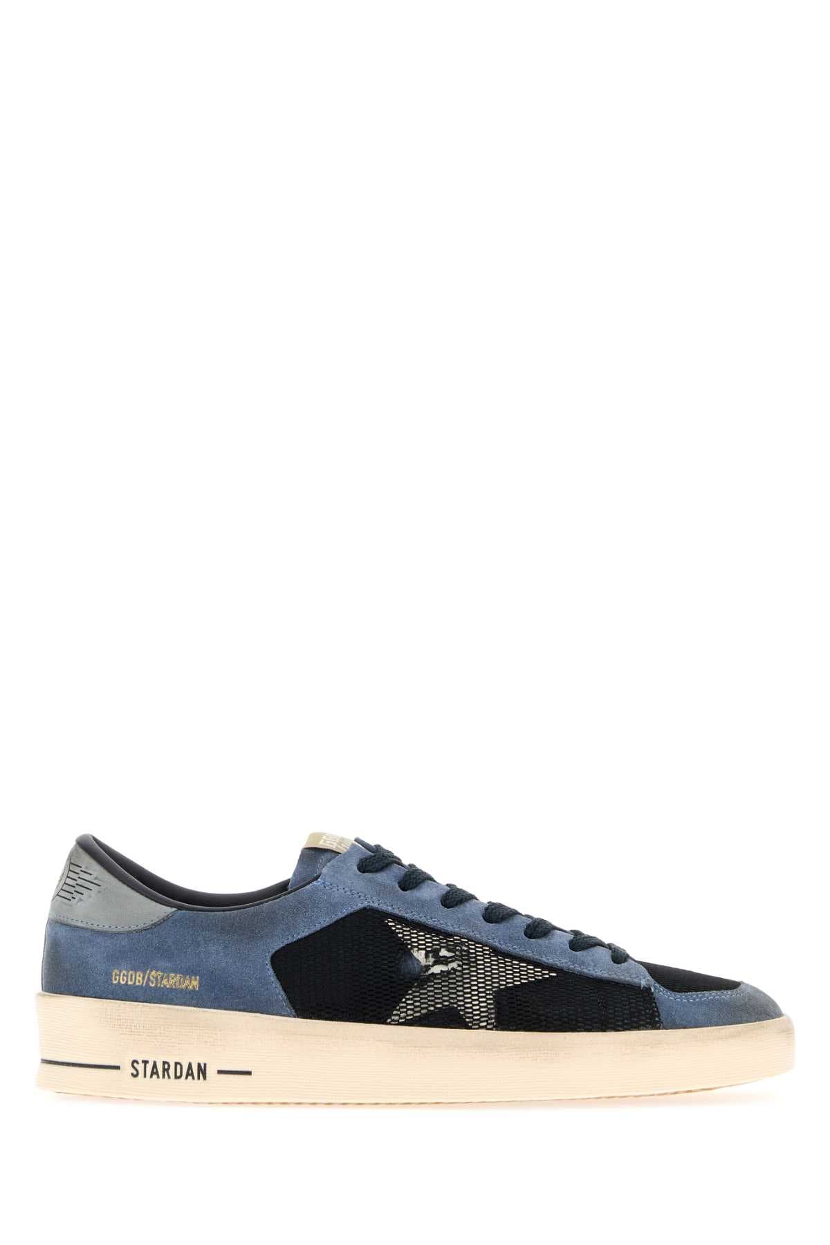 Two-tone suede and mesh Stardan sneakers