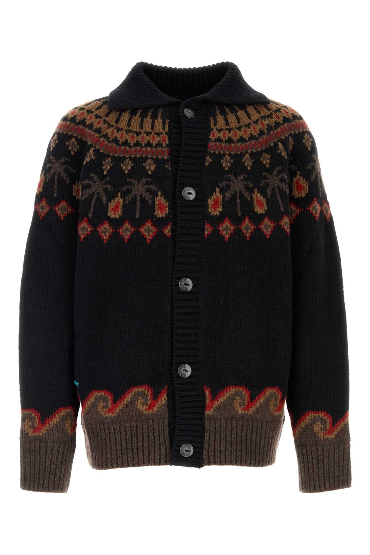 Embroidered wool Sweet Winter cardigan