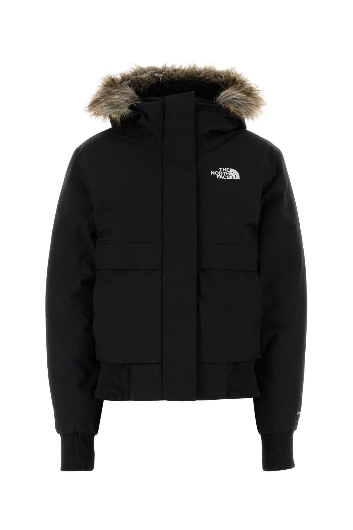 Black polyester Arctic down jacket