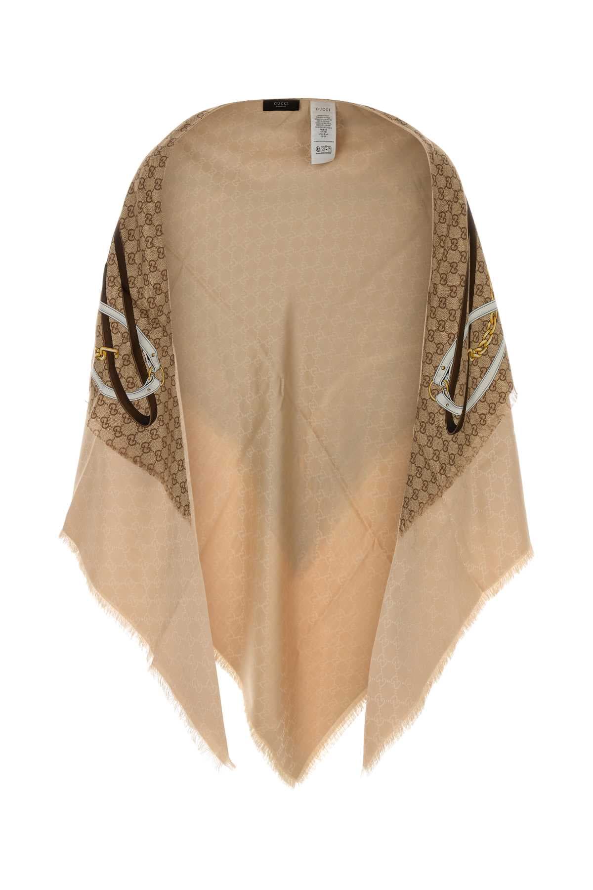Printed twill cape